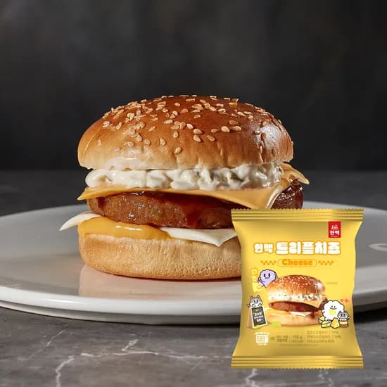 한맥 트리플 치즈버거 155g 1개