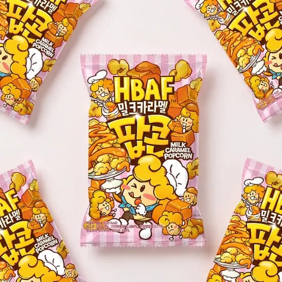 HBAF 밀크카라멜 팝콘 80g 12봉 1박스
