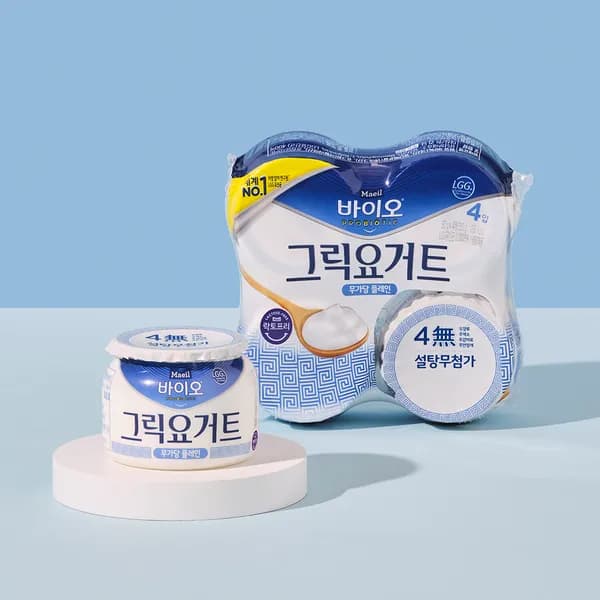 매일 바이오 그릭 요거트 무가당 플레인 80g 16개