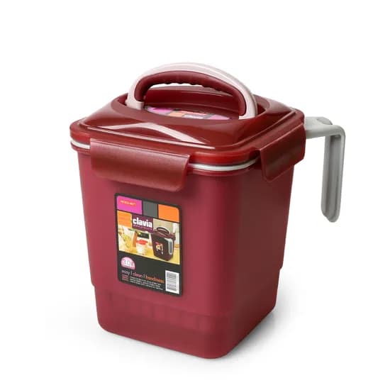 로이첸 클라비아 음식물쓰레기통, 버건디, 3L, 1개