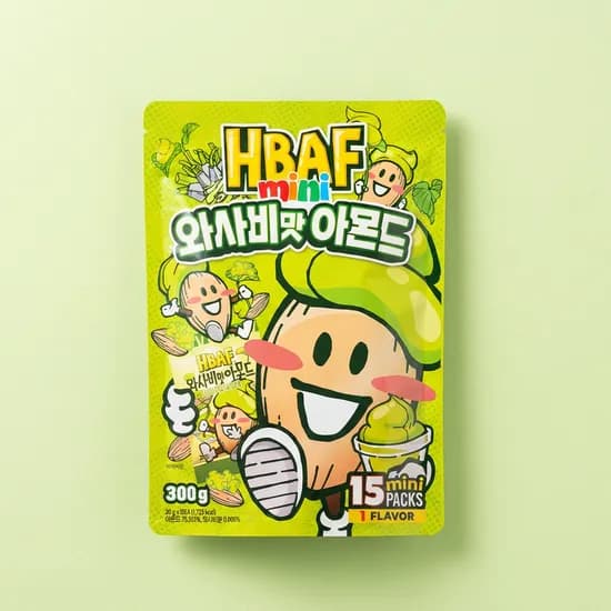 바프 미니 와사비맛 아몬드 20g 15개입 1개