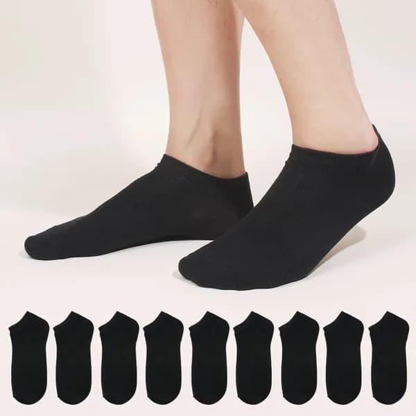 남녀 베이직 무지 스니커즈 양말 남성용 블랙 10켤레 8,690원