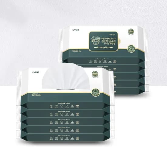 리벤스 물걸레 청소포 리필형 특대형 25매 10개 12,890원
