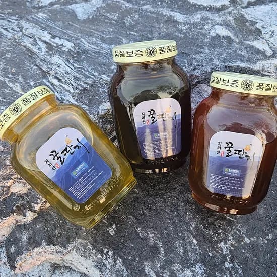 지리산 꿀딴지 사양벌꿀 밤꿀 2.4kg 1병