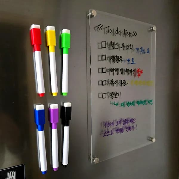 냉장고 투명 메모보드 자석보드 30x40cm 1개
