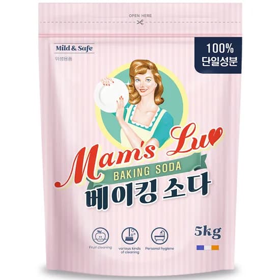 맘스럽 베이킹소다, 파우치, 5kg, 1개