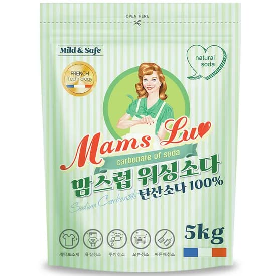 맘스럽 워싱소다 파우치 5kg 1개