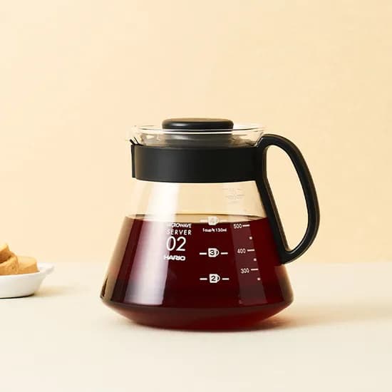 하리오 커피 드립서버, XVD-60B, 600ml, 1개