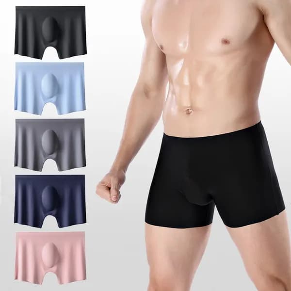 코리본 초경량 심리스 아이스 드로즈 팬티 블랙 XL