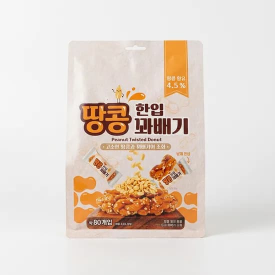 한입 땅콩 꽈배기 520g 80개입 1개