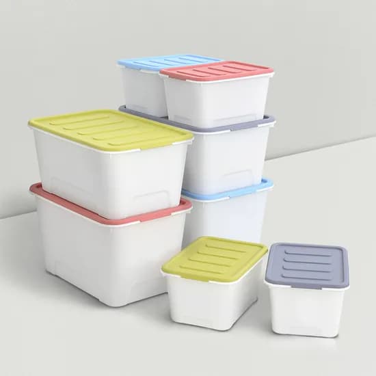 가쯔 멀티블럭 리빙박스 24L 그레이 27.5x38.5x20.3cm 2개