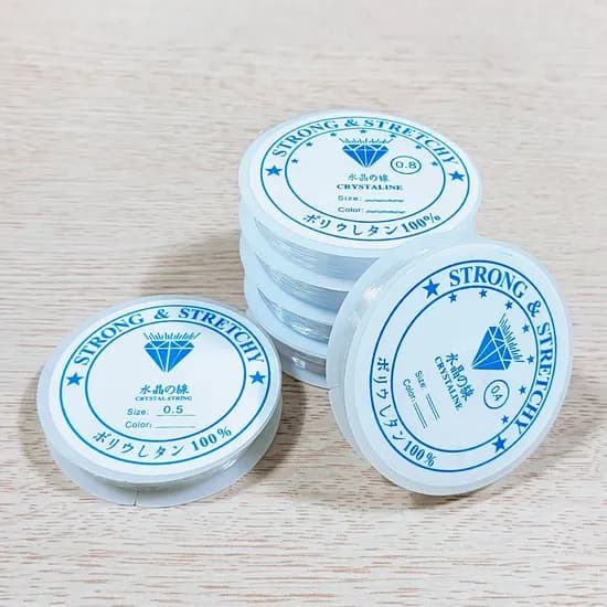 탄성 우레탄 줄 비즈 공예 반지 팔찌 만들기 부자재 WB82119 0.8mm