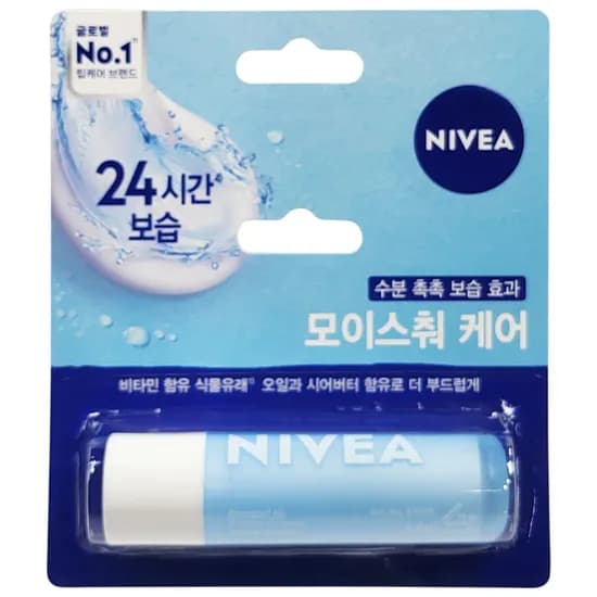 니베아 립케어, 모이스쳐, 4.8g, 3개