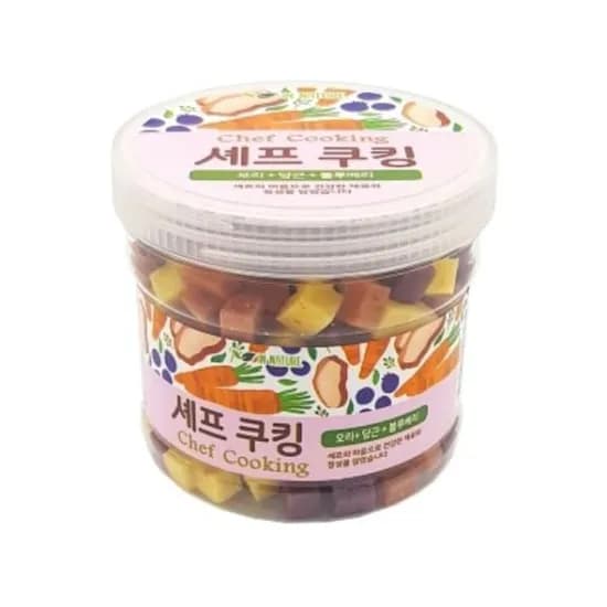 셰프 쿠킹 오리 당근 블루베리, 400g, 1개