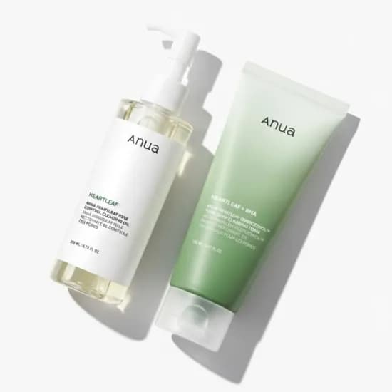 아누아 어성초 클렌징 오일 + 쿼세티놀 딥 클렌징 폼 200ml + 150ml 1세트