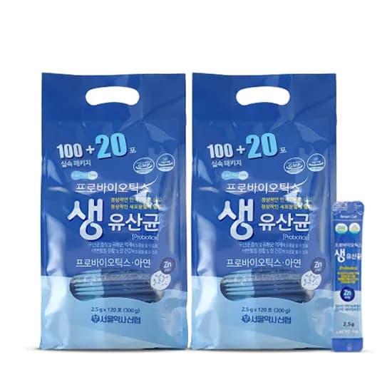프로바이오틱스 생유산균, 120포, 2개