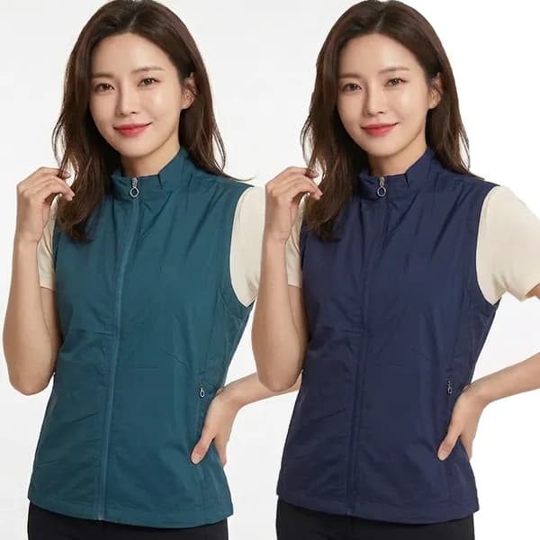 김영주 여성 쿨 메쉬 윈드 베스트 네이비 100