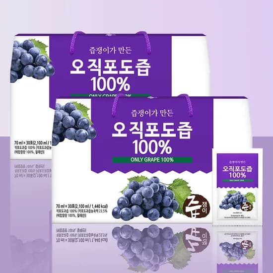오직 포도즙 70ml 60개