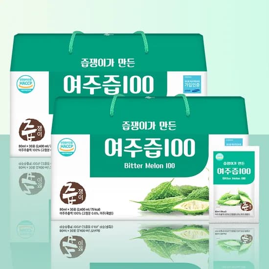 즙쟁이 여주즙 80ml 60포