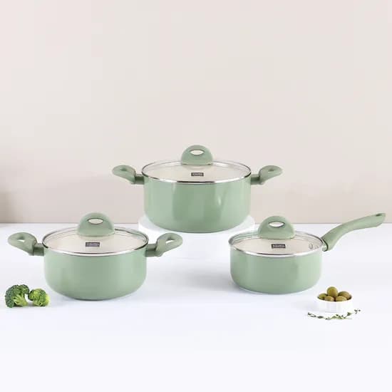 키친플라워 쿠킨 IH 인덕션 칼라냄비 3종 세트 18cm 20cm 22cm 1세트