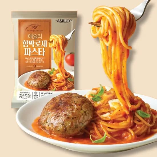 애슐리 시그니처 함박 로제 파스타 395g 1개 9,900원
