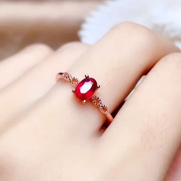 애니윙 루비 오픈링 반지 레드 1개 12,400원