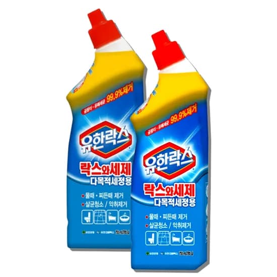 유한락스 플러스세제 변기청소용 755ml 2개입
