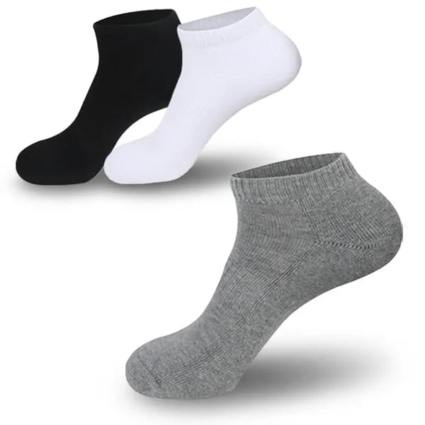 SOCKSMALL 쿠션파일 이중바닥 단목 양말 남성용 그레이 5개