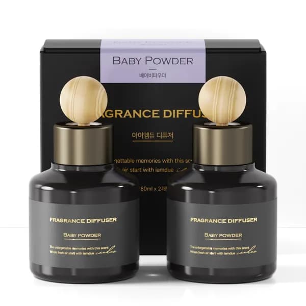 아이엠듀 차량용 퍼퓸 디퓨저 베이비파우더 80ml 2개입 8,900원