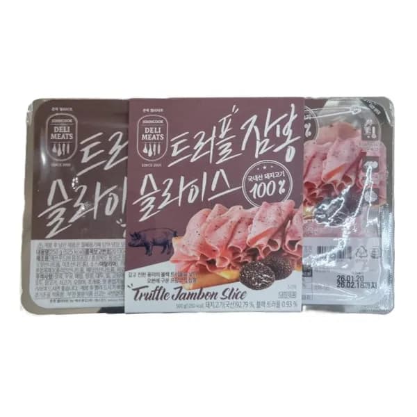 존쿡델리미트 트러플 잠봉 슬라이스 250g 2개