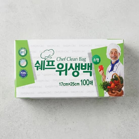 하나로 쉐프 위생백 소형 17x25cm 100매 1개