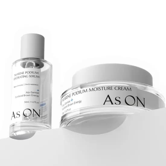 에즈온 마린 포디엄 모이스춰 크림, 50g, 1개 + 하이드레이팅 세럼, 50g, 1개