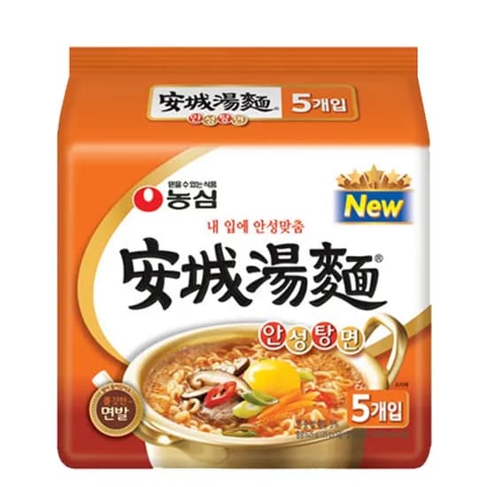 농심 안성탕면 125g 5개