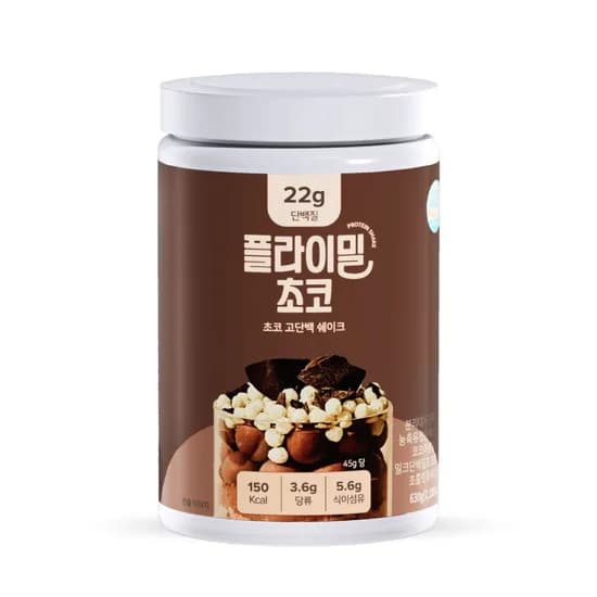 플라이밀 단백질 쉐이크 초코 630g 1개