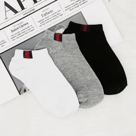 국내생산 발목 양말, 그레이, 남성용, 10컬레