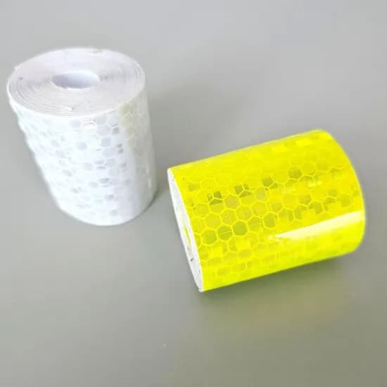 PVC 안전 반사 스티커 테이프 형광노랑 5cmx3m 1개