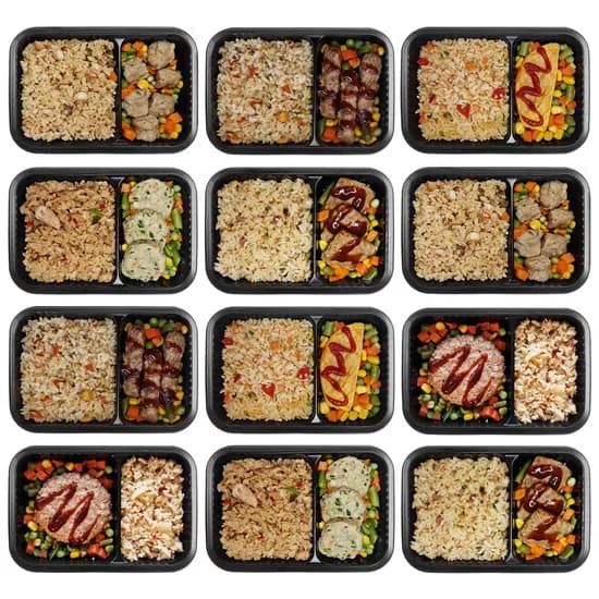 리빙케이 볶음밥 도시락 6종, 250g, 12팩
