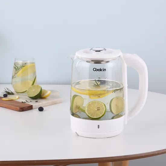 키친플라워 쿠킨 티멜로 유리 티망 주전자 KEK-GB186G 1.8L 1개