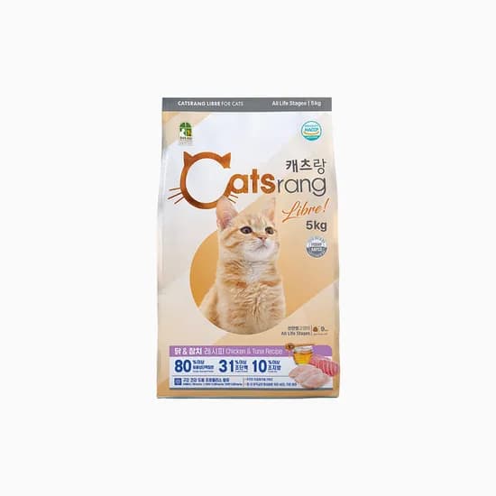 캐츠랑 리브레 고양이 사료, 5kg, 1개
