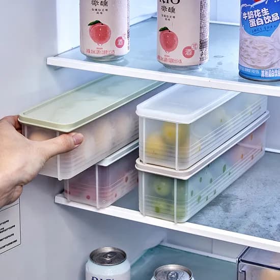 냉장고 정리용기, 그린, 1개