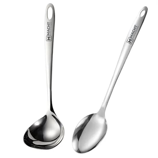 마흐트 올스텐 파흐만 국자 + 볶음스푼 세트, Silver, 1세트