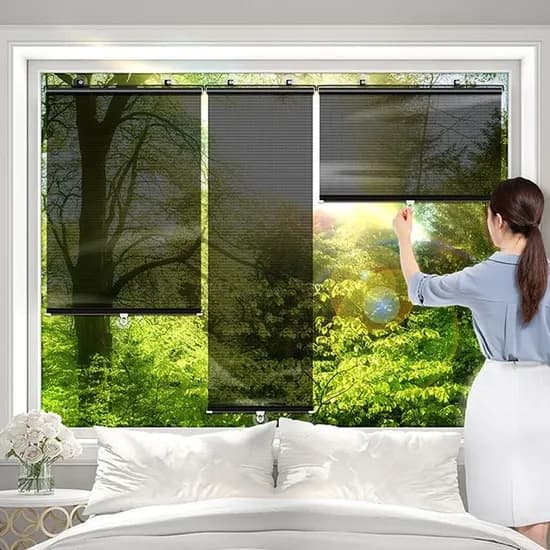 붙이는 블라인드 창문 햇빛 가리개 미니 셀프 베란다 주방, 대, 가로 68cm x 세로 134cm, 1개