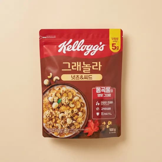 켈로그 그래놀라 넛츠 앤 씨드 500g 2개
