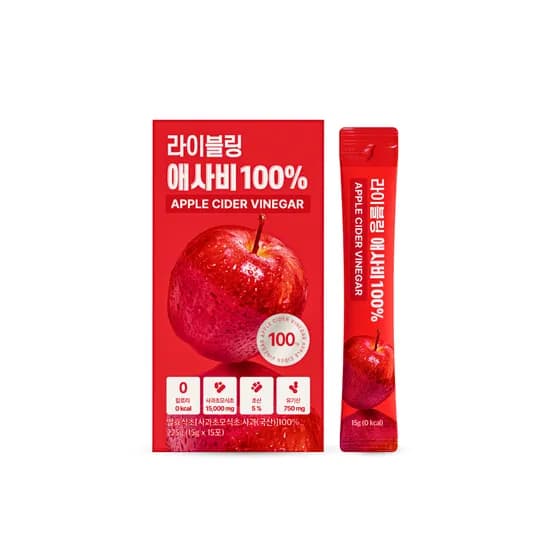 라이블링 애사비 100 원액 15g 15포