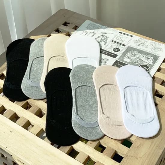 특허 이중잠금 심플 덧신 페이크삭스 양말 그레이 10켤레 4,900원