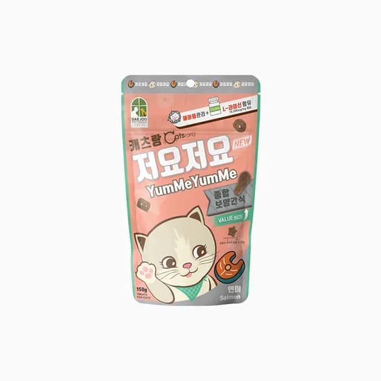 캐츠랑 저요저요 고양이간식, 연어, 150g, 10개