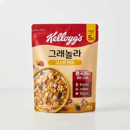 켈로그 시리얼 큐브 현미 그래놀라 500g 2개