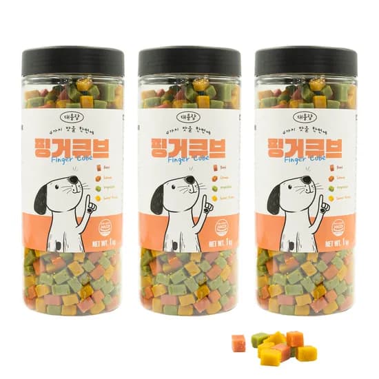 핑거큐브 강아지간식, 1개, 1kg