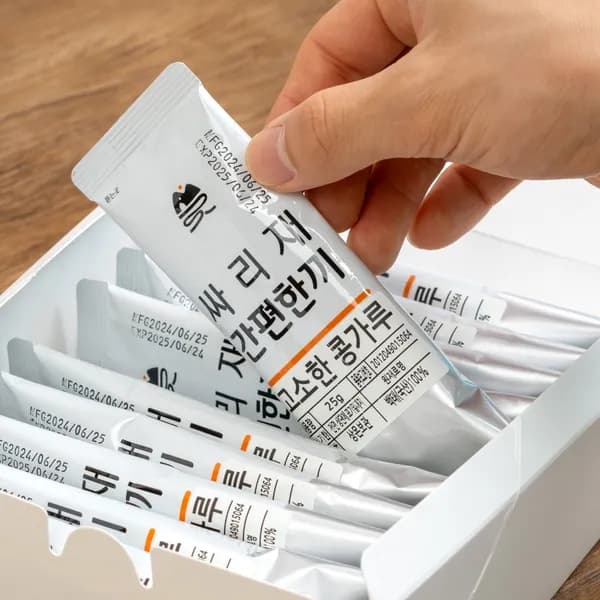 싸리재 국내산 볶은 고소한 콩가루 간편 스틱 25g 10봉