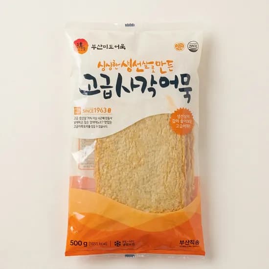 미도식품 고급 사각어묵 특상 냉장 500g 1개